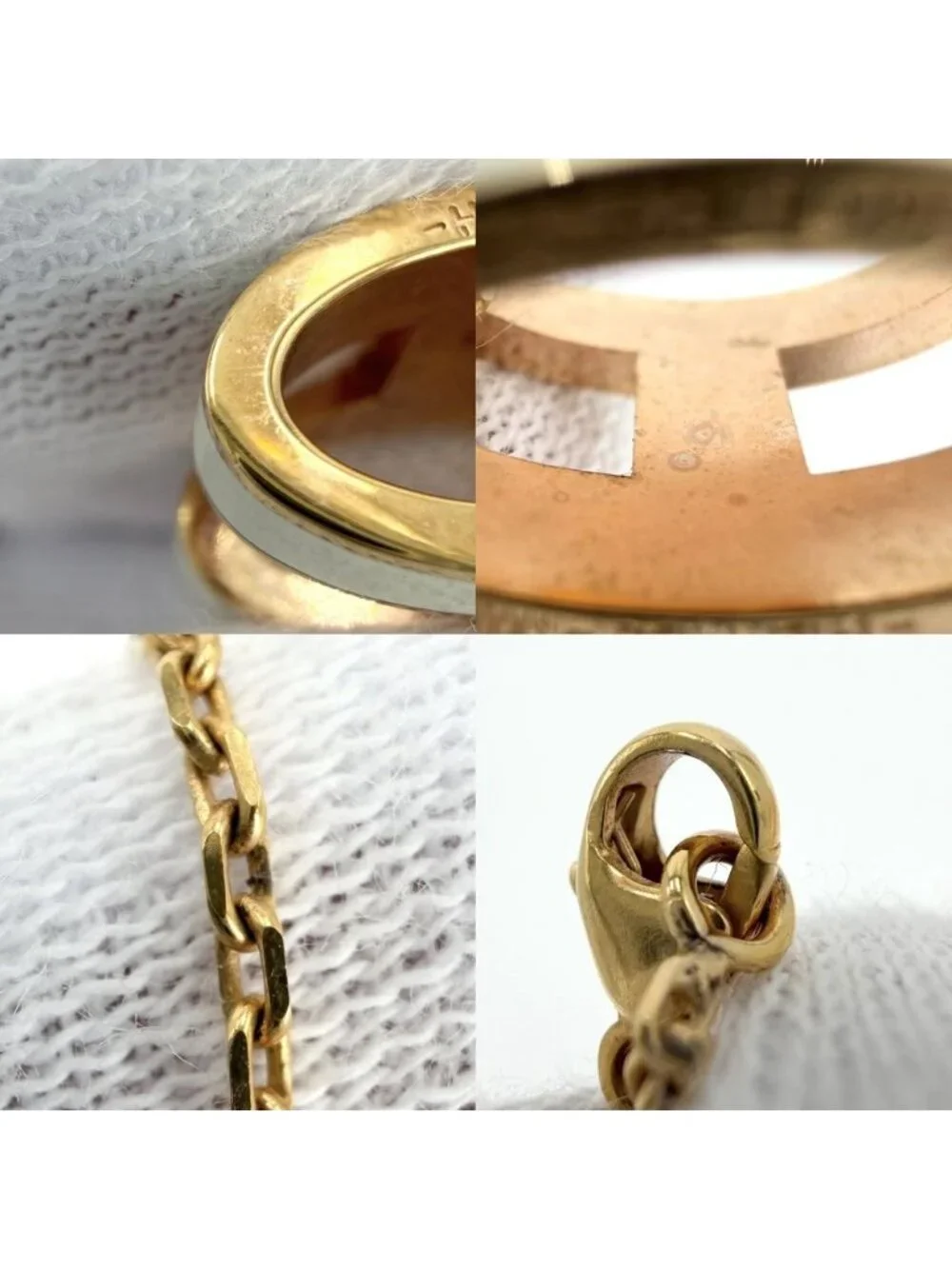 Hermes Necklace Pop Accessory Star White Gold Vintage